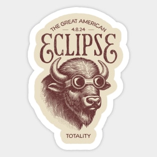 The Great American Eclipse Buffalo Sticker